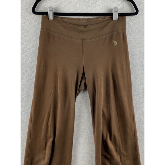The North Face Pants Womens S Small Brown Yoga Pants Flared Pull On Stretch - Picture 2 of 16